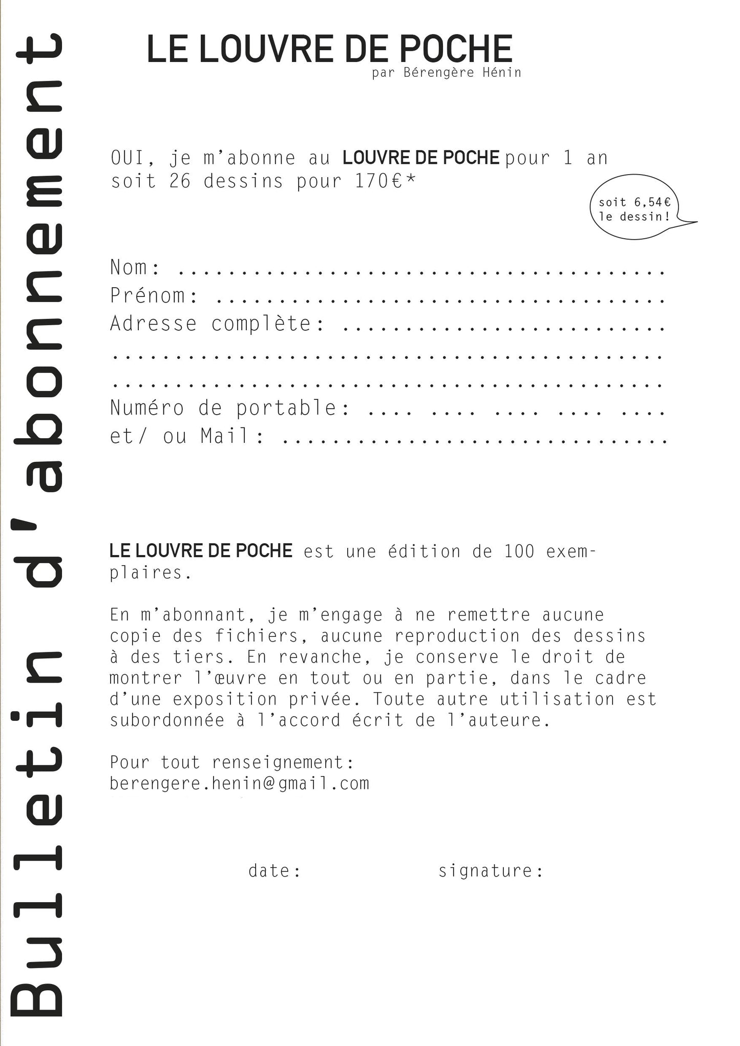 Le Louvre de poche - abonnement